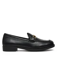 Półbuty damskie - Loafersy LOVE MOSCHINO JA10012G1MIA0000 Czarny - miniaturka - grafika 1