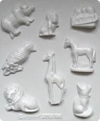 Akcesoria rzeźbiarskie - Zwierzęta safari, foremka do odlewów z gipsu - miniaturka - grafika 1