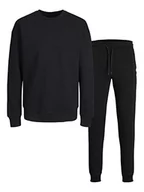 Bluzy męskie - JACK & JONES Męska bluza Jjebradley Sweat Crew Pack Mp, Czarne/opakowanie: w.pants, L - miniaturka - grafika 1