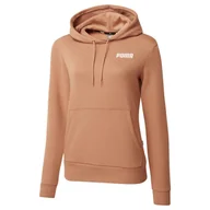 Bluzy damskie - Bluza z kapturem damska Puma ESS pomarańczowa 67408646-S - miniaturka - grafika 1