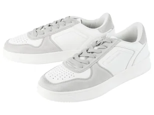 LIVERGY® Sneakersy męskie skórzane U.S. GRAND POLO (Biały/szary, 46) - Sneakersy męskie - miniaturka - grafika 1