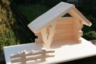 Zabawki kreatywne - Drewniana farma do zabawy - ręcznie rzeźbiona, Montessori - miniaturka - grafika 1
