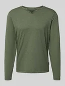 Koszulki męskie - Bluzka z długim rękawem i krótką listwą guzikową model ‘IVALDE’ - miniaturka - grafika 1