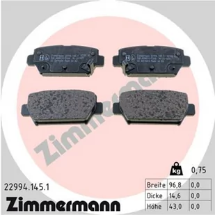 Klocki hamulcowe - komplet ZIMMERMANN 22994.145.1 - Klocki hamulcowe - miniaturka - grafika 1