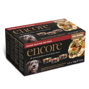 Pakiet mieszany Encore w puszkach, 5 x 156 g - Chicken Selection - Mokra karma dla psów - miniaturka - grafika 1
