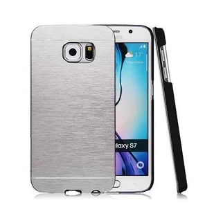 Etui, Samsung Galaxy S7, Motomo aluminiowe, srebrny - Etui i futerały do telefonów - miniaturka - grafika 1