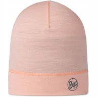 Czapki damskie - BUFF Czapka zimowa wełna Merino Lightweight Beanie Solid kolor różowy - miniaturka - grafika 1