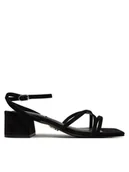 Sandały damskie - Steve Madden Sandały Gleams SM11003712 Czarny - miniaturka - grafika 1