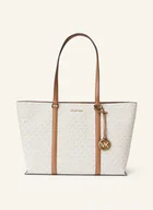 Torebki damskie - Michael Kors Torba Shopper Temple Large weiss - miniaturka - grafika 1