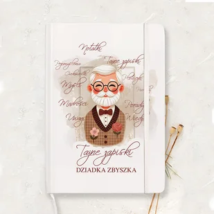 NOTATNIK Na Wspomnienia Dziadka Personalizowany Prezent z Okazji Dnia Dziadka - Notesy i bloczki - miniaturka - grafika 1
