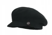 Czapki damskie - Kaszkiet damski REYNA Czarny - miniaturka - grafika 1
