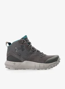 Buty taktyczne Under Armour Micro G Valsetz Trek Mid Leather WP - jet gray/pewter/black - Buty trekkingowe męskie - miniaturka - grafika 1