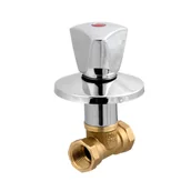 Zawory i kraniki - Zawór kulowy 1/2" podtynkowy Teknik 5907732092851 - miniaturka - grafika 1