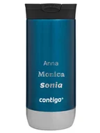 Kubki termiczne - Kubek termiczny z grawerem Contigo Huron 2.0 470ml - Niebieski - miniaturka - grafika 1
