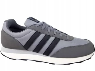 Adidas Buty Męskie Sportowe Run 60 HP2259 Szare Sneakersy 43 1/3 - Sneakersy męskie - miniaturka - grafika 1