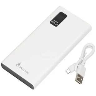 Extralink Powerbank EPB-067W 10000mAh Biały - Powerbanki - miniaturka - grafika 1