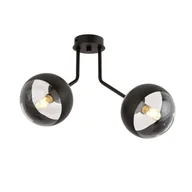 Lampy sufitowe - Emibig Nova lampa sufitowa 2-punktowa czarna/stripe 1139/2 1139/2 - miniaturka - grafika 1