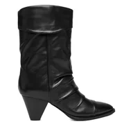 Botki damskie - Kozaki Badura EO-APRIL-25FW218-1 Czarny - miniaturka - grafika 1