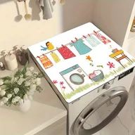Akcesoria i części do pralek i suszarek - TEMU 1 szt. Urocza Nakładka na Pralkę z Kreskówkowym Ptakiem - Szybkoschnąca, Chłonna i Antypoślizgowa Ochrona do Prania z Wzorem Zabawnych Ptaków i - miniaturka - grafika 1