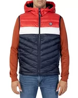 Kurtki męskie - Jack & Jones męska kurtka z kapturem pikowana kurtka, granatowa marynarka, S - miniaturka - grafika 1