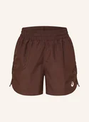 Spodenki damskie - Asics Szorty Do Biegania Nagino Run Adjustable 4in Short braun - ASICS - miniaturka - grafika 1