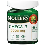Wzrok i słuch - Moller's Omega-3 200mg Suplement Diety 60 Kapsułek - miniaturka - grafika 1