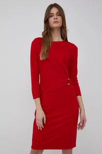 Ralph Lauren Lauren Lauren sukienka kolor czerwony mini prosta - Sukienki - miniaturka - grafika 1