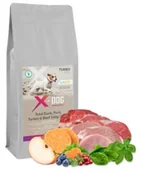 Sucha karma dla psów - X-DOG ADULT JUNIOR DOG MEDIUM LARGE HYPOALLERGENIC LAND DUCK PORK 12KG - miniaturka - grafika 1