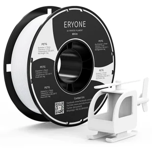 Filament PETG do drukarek 3D ERYONE – 1KG Biały - Filamenty i akcesoria do drukarek 3D - miniaturka - grafika 1