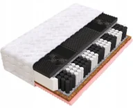 Materace - Materac Lux pocket stref Masujący kokos visco 4cm profilowana 140x200 22 - miniaturka - grafika 1