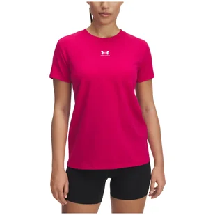 Koszulka damska Under Armour Campus Core SS Rozmiar: XS / Kolor: czerwony - Koszulki sportowe damskie - miniaturka - grafika 1