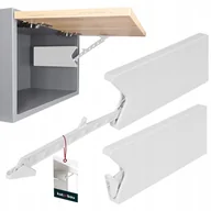 Meble modułowe i akcesoria - PODNOŚNIK MEBLOWY UNIWERSALNY LIFT SZAFEK FRONTÓW BIAŁY PVC MIĘKKI DOMYK - miniaturka - grafika 1