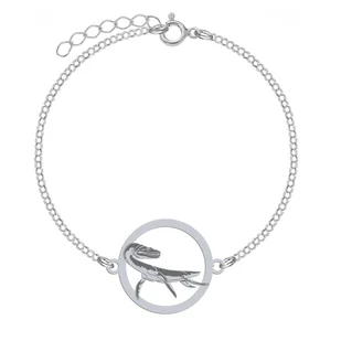 Dinozaur Plezjozaur Bransoletka srebro - MEJK Jewellery - Biżuteria dla dzieci - miniaturka - grafika 1