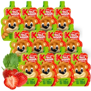 KUBUŚ Mus 100% Truskawka Jabłko 100 g x 12 sztuk - Koncentraty warzywne, przeciery - miniaturka - grafika 1