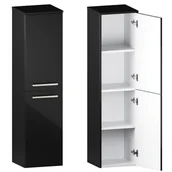 Szafki łazienkowe - Słupek Łazienkowy ATHOS 2D P BLACK - miniaturka - grafika 1