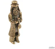 Figurki dekoracyjne - FIGURKA ŻYD Z SAKIEWKĄ kolor stare złoto artystyczne feng shui (aj946) - miniaturka - grafika 1