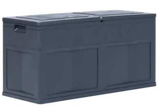 Czarna skrzynia ogrodowa 320L C2-G67 - Skrzynie ogrodowe - miniaturka - grafika 1