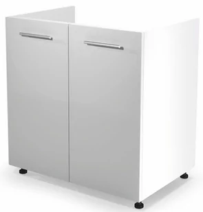 Kuchenna szafka zlewozmywakowa ELIOR Limo 26X, biała, 52x80x82 cm - Szafki kuchenne - miniaturka - grafika 1