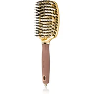 Szczotki i grzebienie do włosów - OLIVIA GARDEN Expert Care Flex Boar&amp;Nylon Bristles Elastyczna, Termiczna Szczotka Ceramiczna Z Włosiem Dzika I Jonizacją Gold&amp;Brown - miniaturka - grafika 1