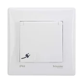 Wyłączniki światła i elektryczne - Schneider Gniazdo pojedyncze 2P + Z SEDNA biały - miniaturka - grafika 1