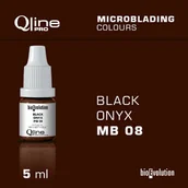 Pozostałe akcesoria kosmetyczne - Pigment do microbladingu brwi Bioevolution Qline Pro Microblading Black Onyx MB 08 5ml - miniaturka - grafika 1