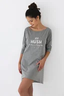 Bielizna nocna - Koszula nocna Hush szara L/XL - miniaturka - grafika 1