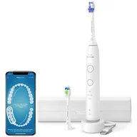 Szczoteczki elektryczne - Szczoteczka soniczna PHILIPS Sonicare 6500 HX7410/02 Biały - miniaturka - grafika 1
