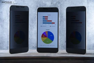 KAPSOLO 2-stronny przyklejany ekran prywatności dla Motorola Moto G6 Play KAP11846 - Filtry prywatyzujące - miniaturka - grafika 1