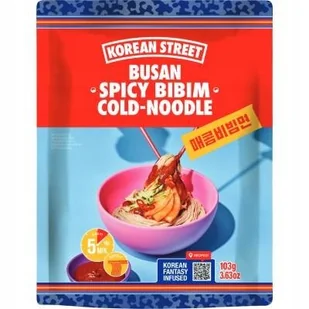 Danie instant Busan Spicy Bibim 162,5g - Korean Street ostre - Szybkie dania obiadowe - miniaturka - grafika 1