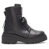 Botki damskie - Trzewiki Badura RST-MANILA-01 Czarny - miniaturka - grafika 1