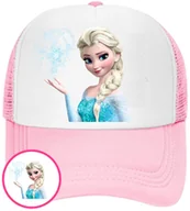 Czapki i chusty sportowe męskie - CZAPKA Z DASZKIEM KRAINA LODU DLA DZIECI SIATKA RÓŻOWA BEJSBOLÓWKA - miniaturka - grafika 1