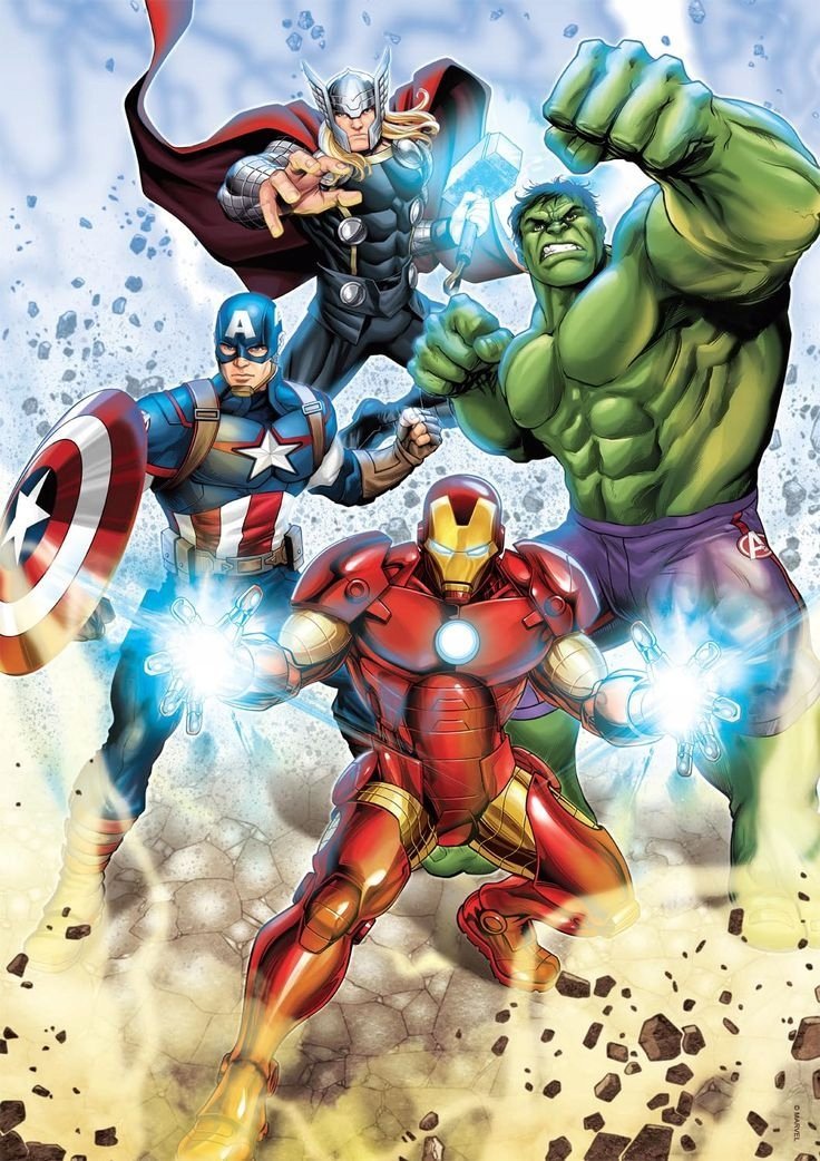 PUZZLE AVENGERS HULK A3 252 el z Nadrukiem +IMIĘ Pudełko #63