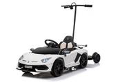 Pojazdy elektryczne dla dzieci - Auto Na Akumulator Lamborghini Aventador SX2018 Biały z Platformą - miniaturka - grafika 1