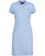 Sukienki - GANT Oryginalna sukienka polo Piqué, niebieski (waterfall blue), M - miniaturka - grafika 1